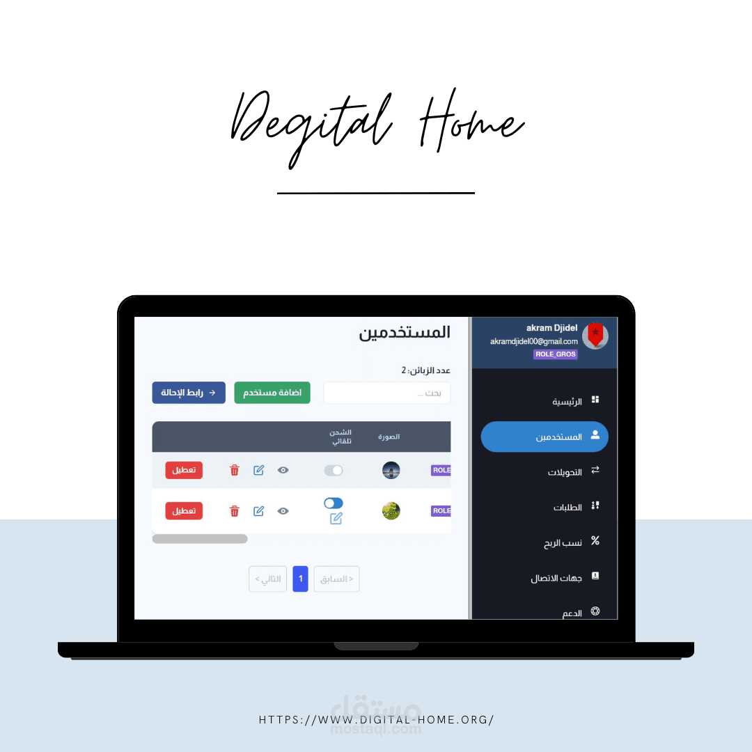 المنزل الرقمي - التسوق الرقمي