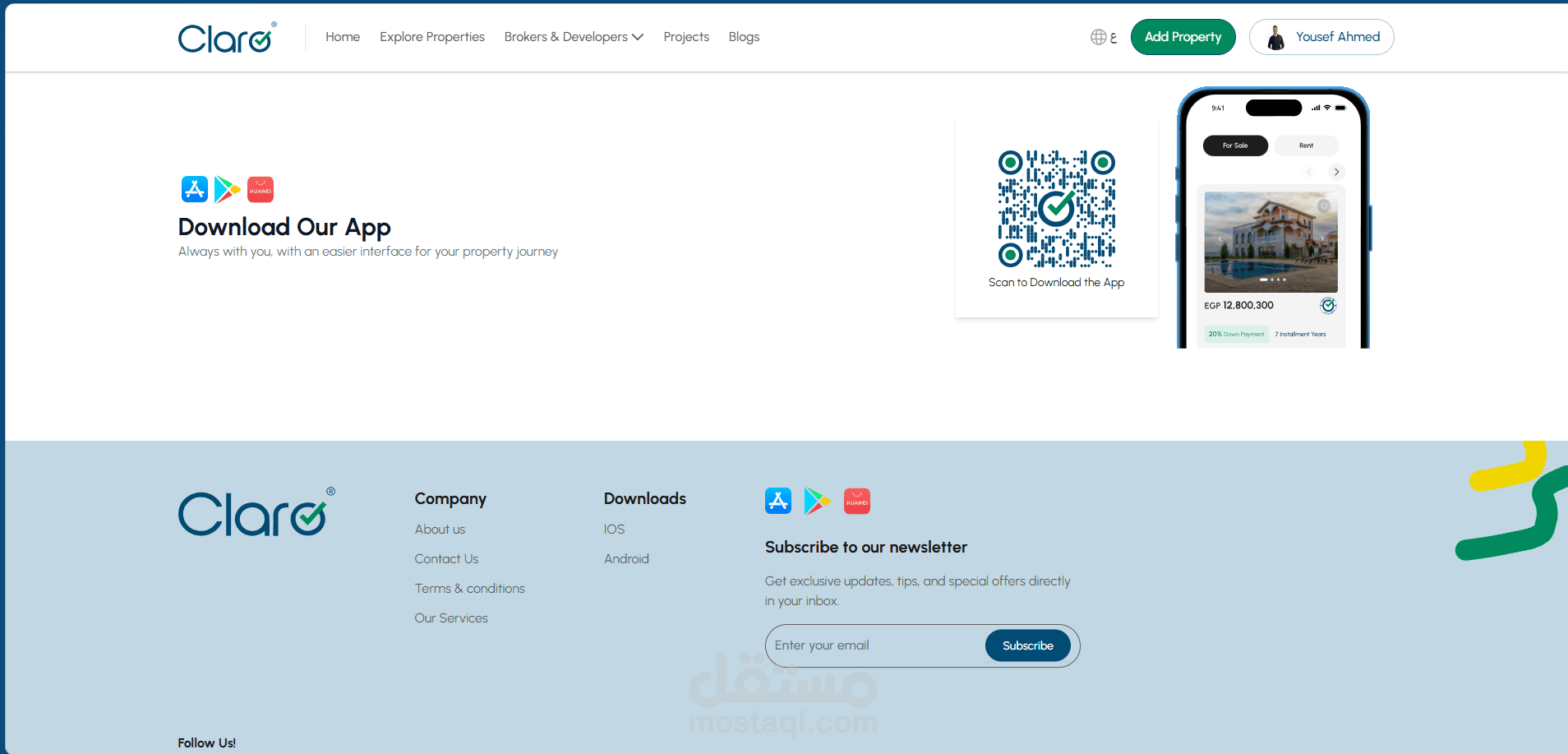 موقع كلارو للعقارات