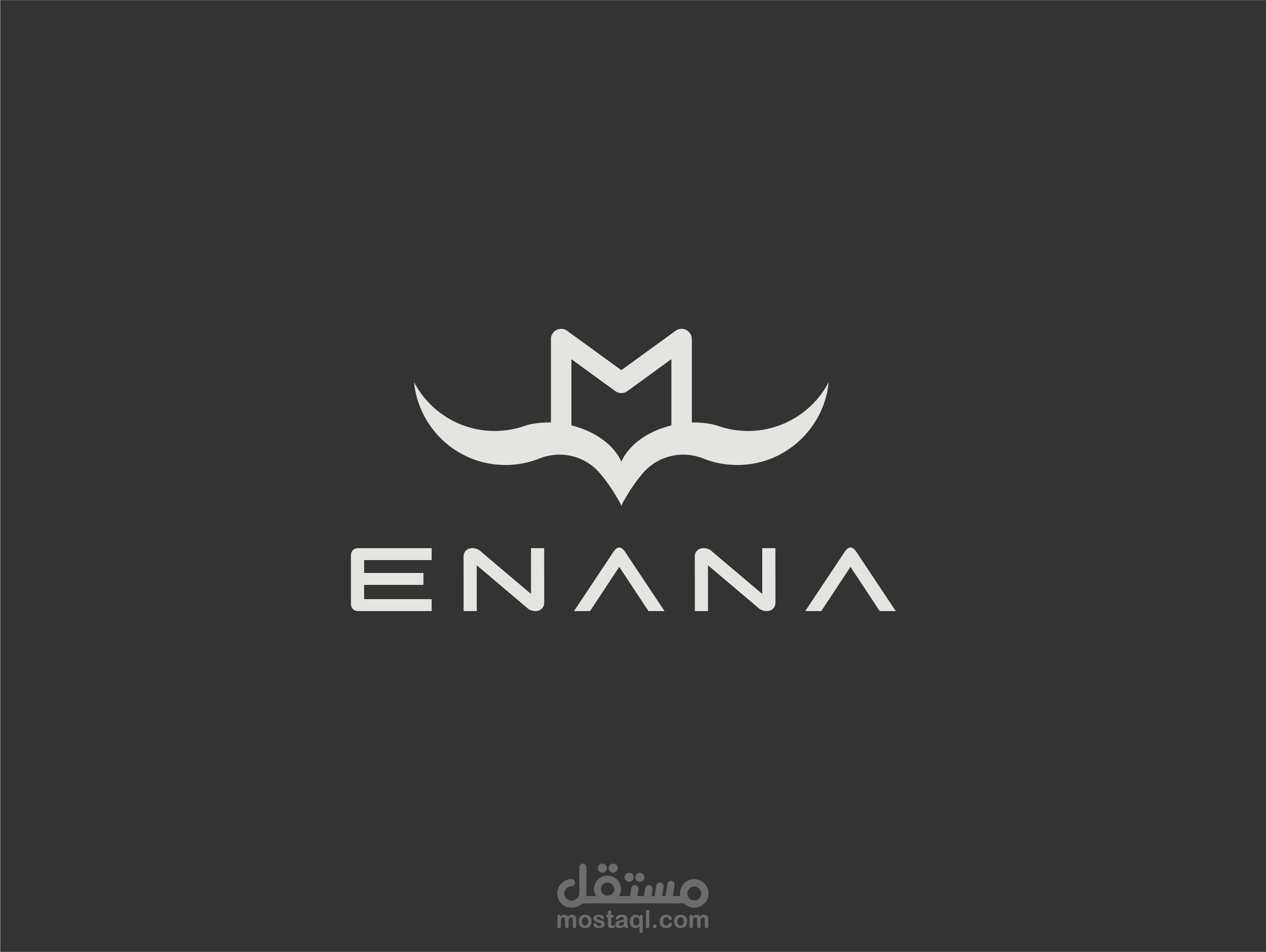 شعار احترافي لمقهي ENANA