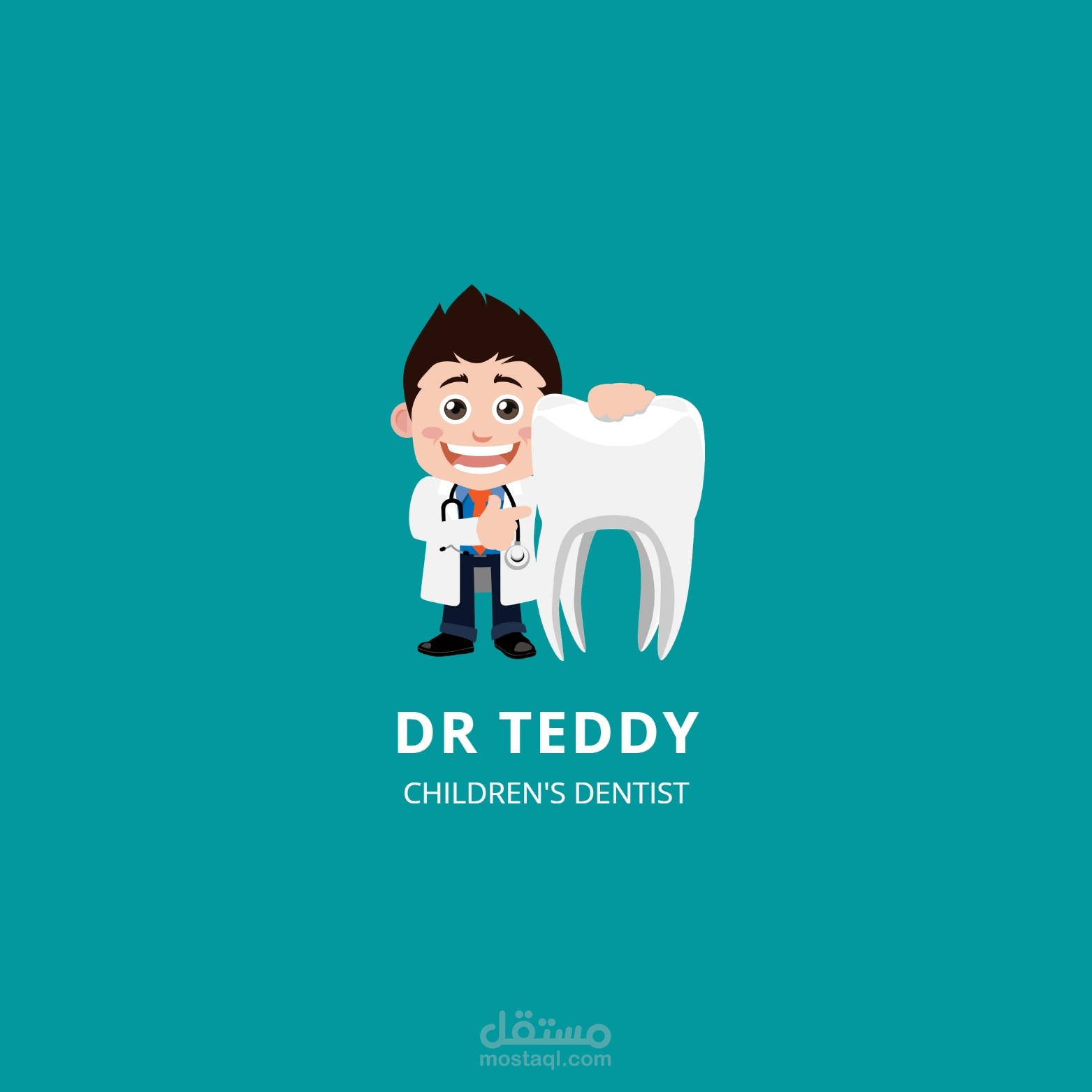 لوجو دكتور تيدى - طبيب اسنان اطفال DR Teddy dentist logo