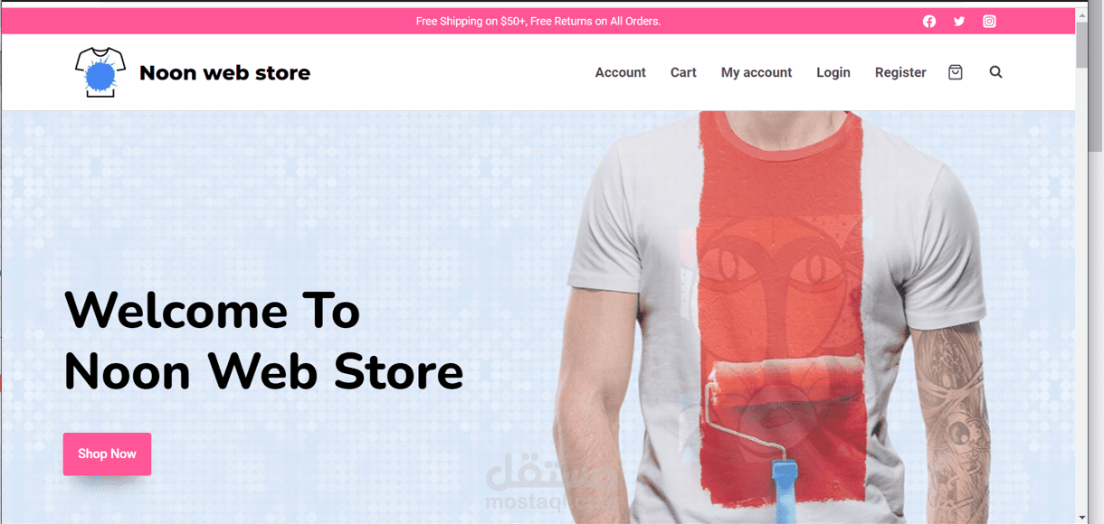 موقع بال wecommerce مستخدم ال  paypal