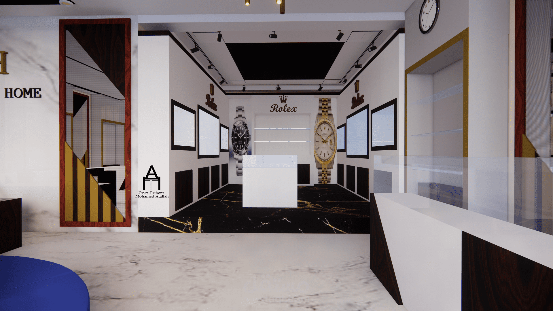 تصميم محل ساعات