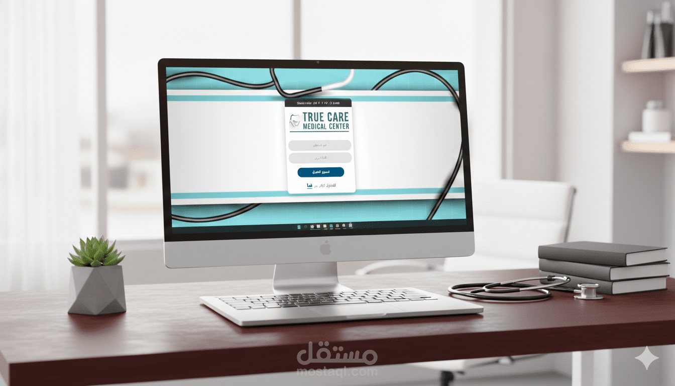 واجهة مستخدم (UI) لمركز طبي - تصميم وبرمجة واجهات.