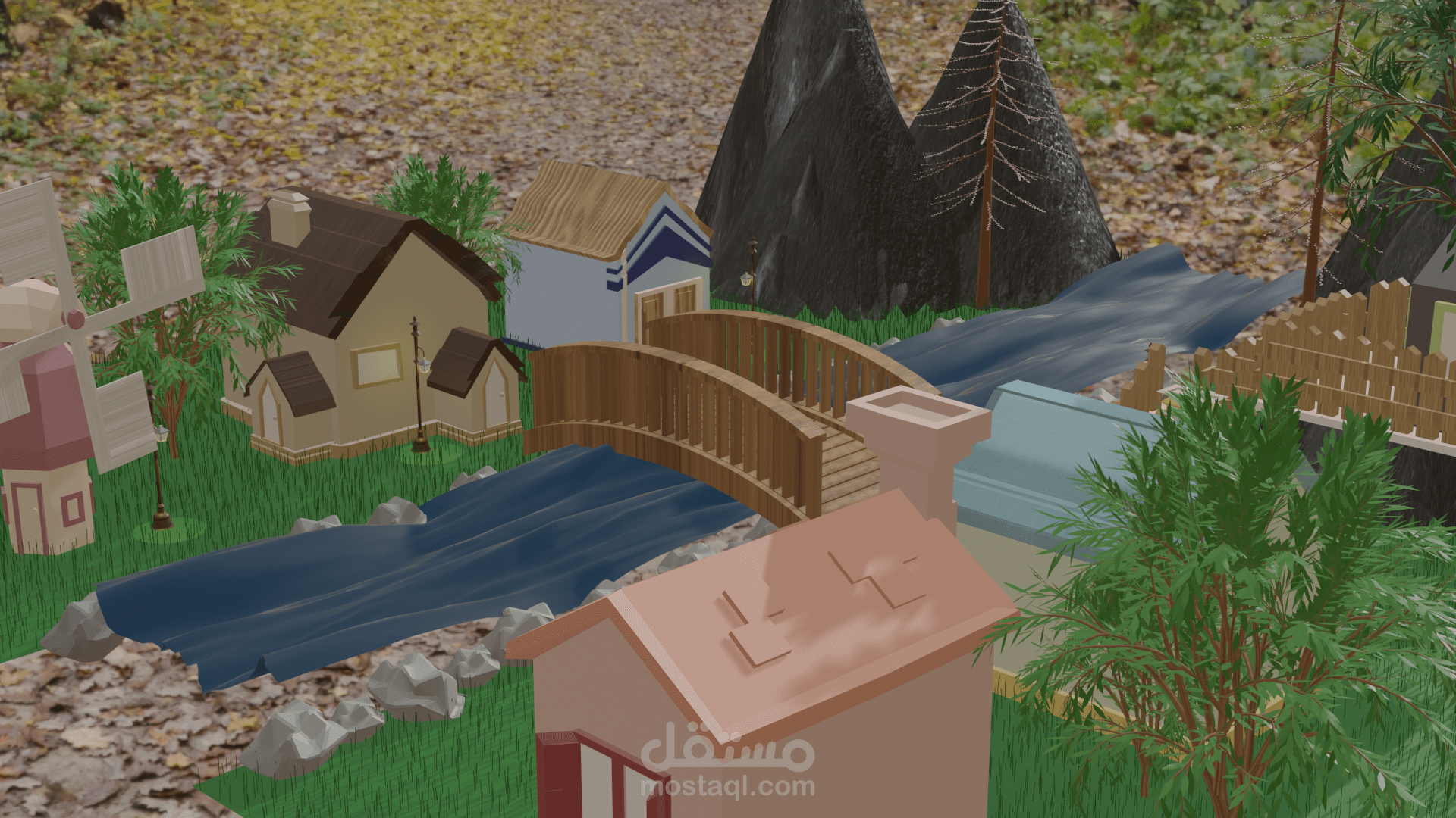 3D village
