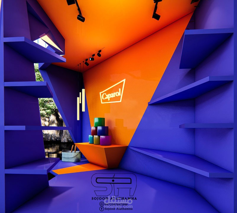 تصميم بوث لشركة كاربول، Carpol company booth design