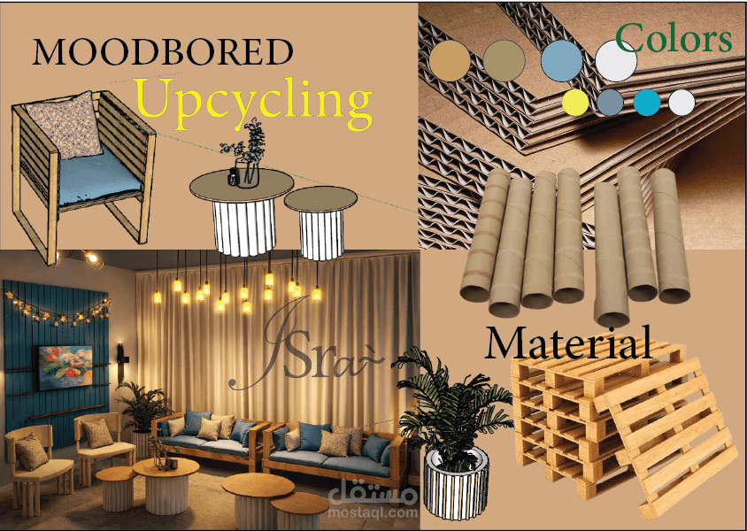 غرفة معيشة ب 0 تكلفة Upcycling