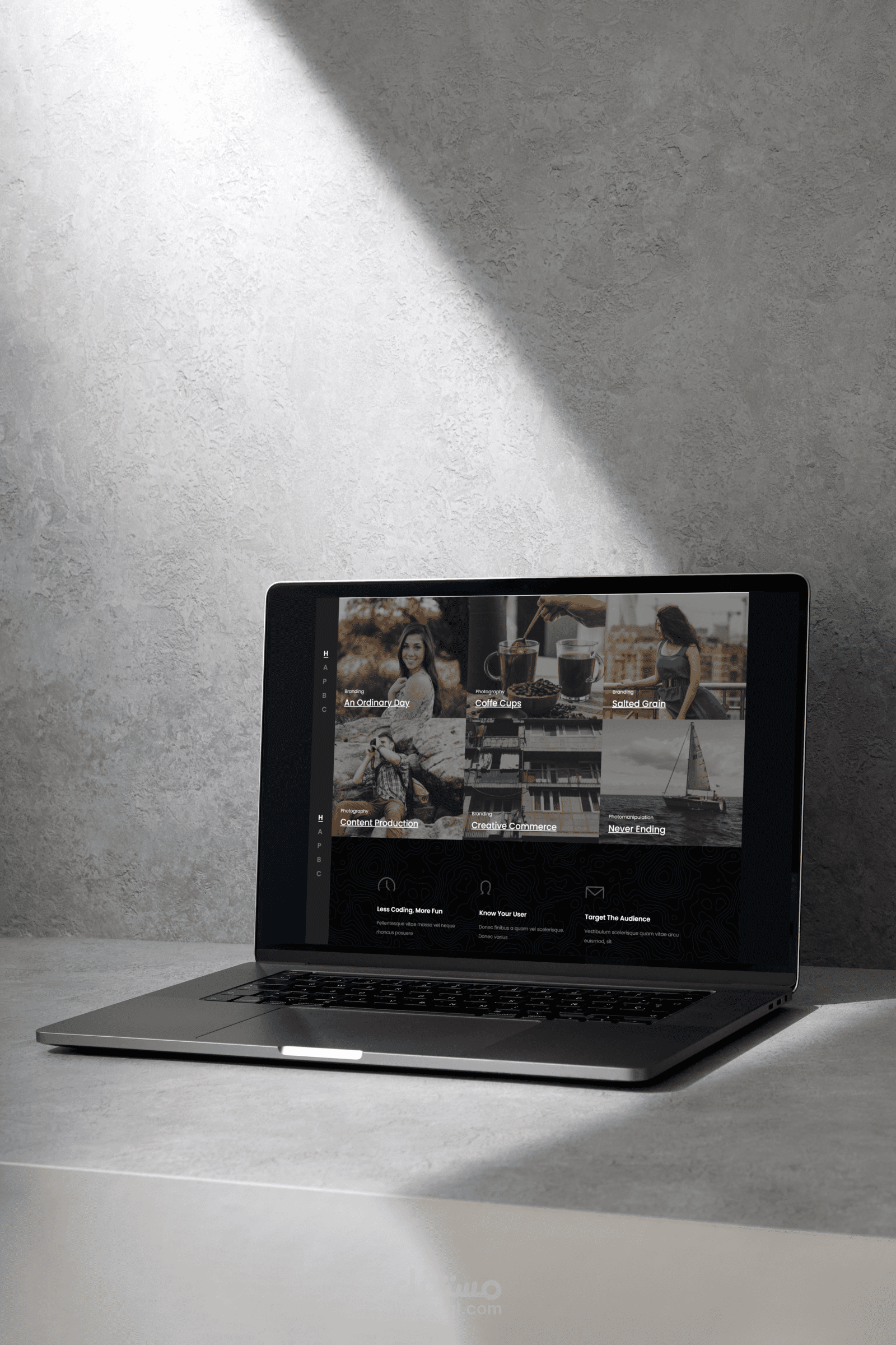 تصميم عصري لموقع تعريفي لDigital Marketing Agency