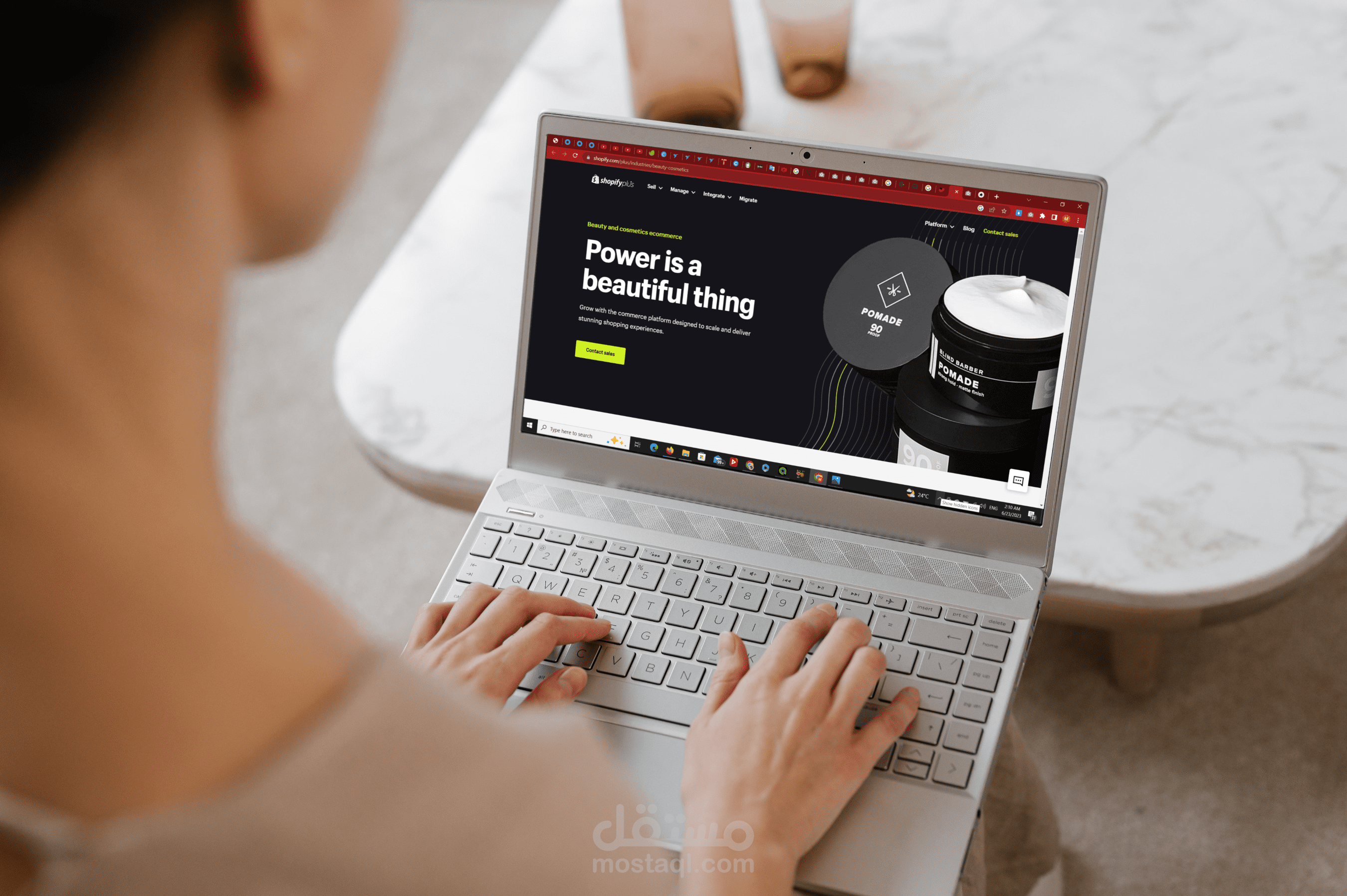 تصميم متجر Shopify لبراند Skin Care