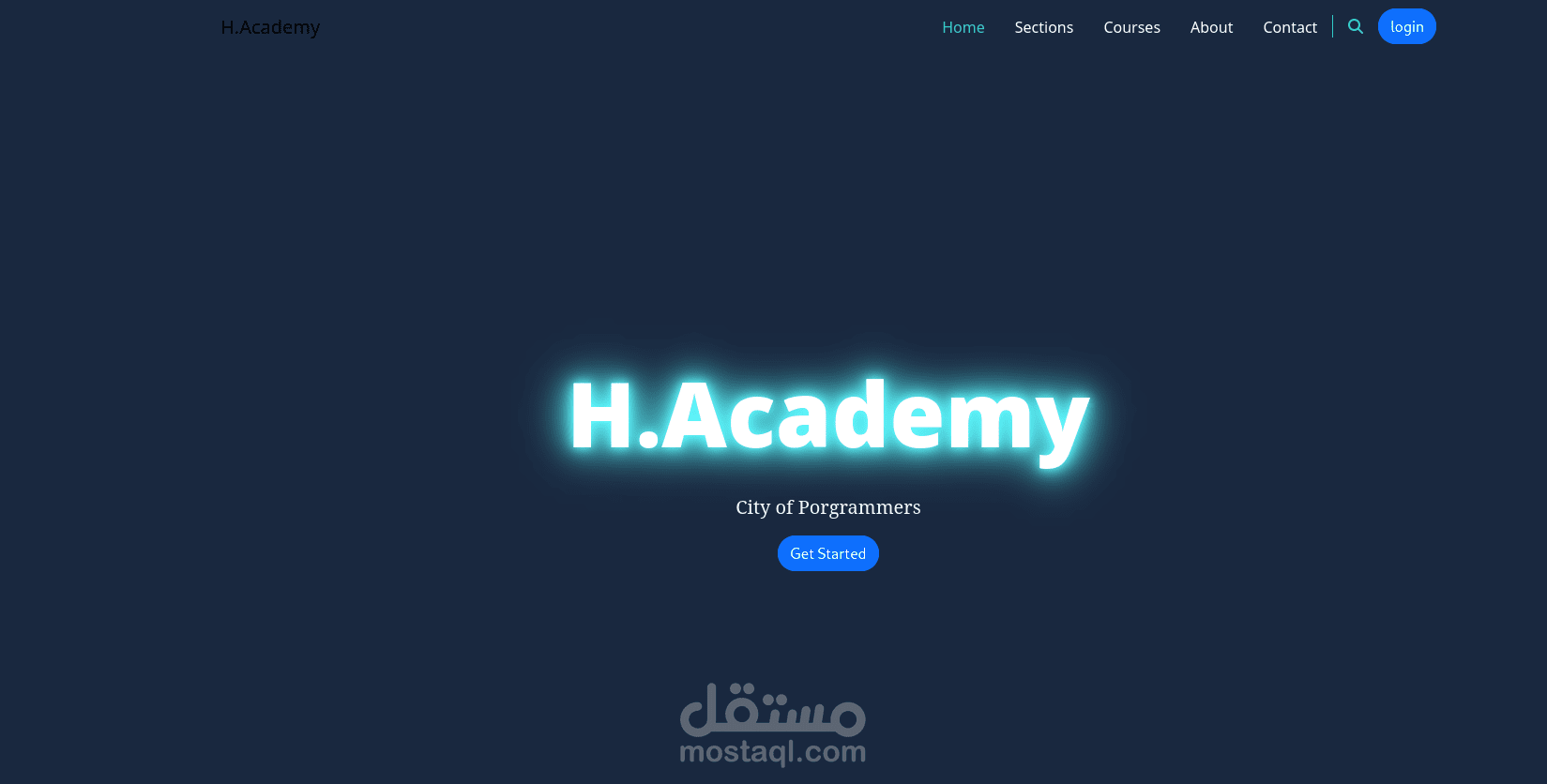 H.academy website