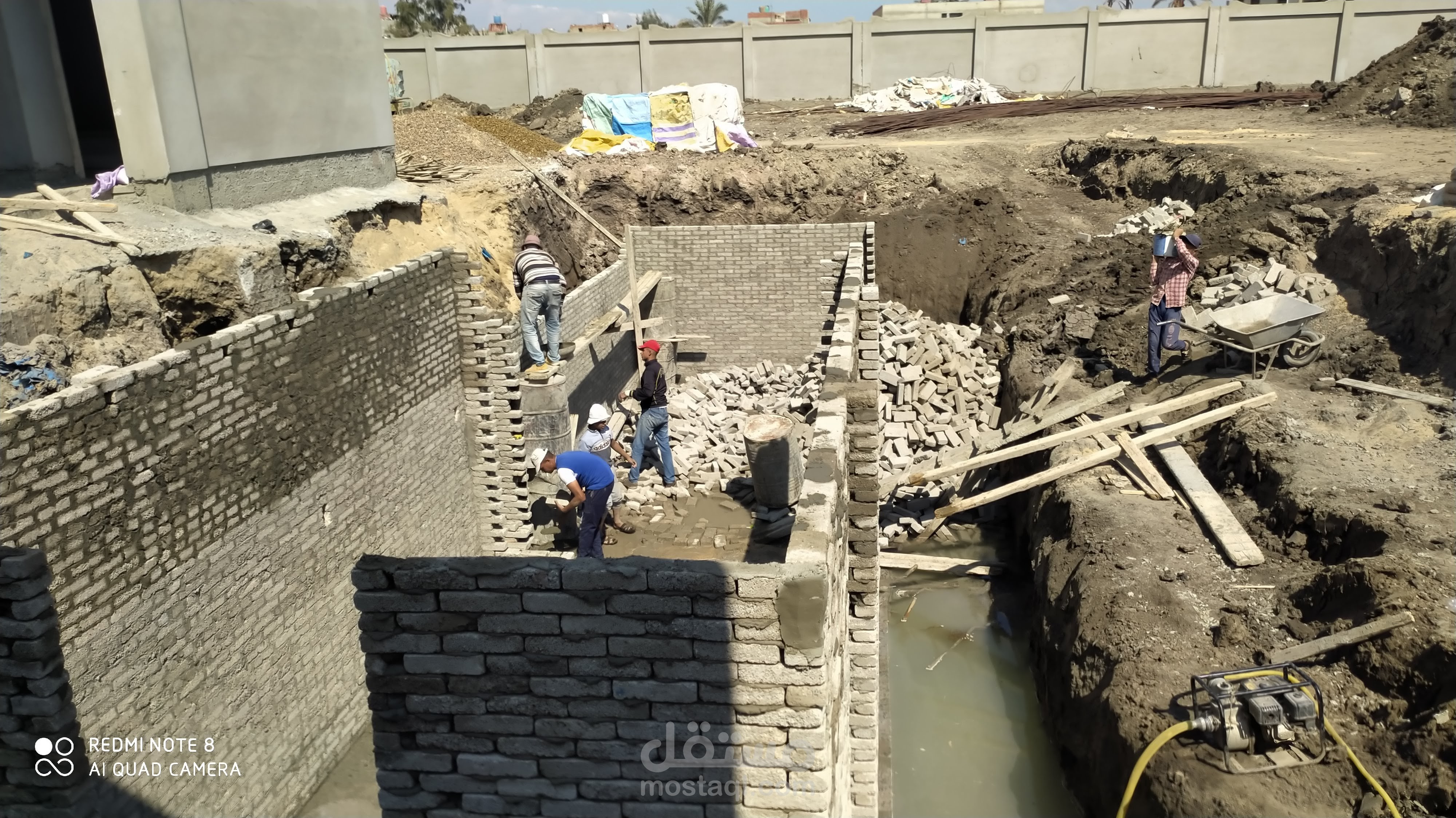 انشاء خزانات ارضية