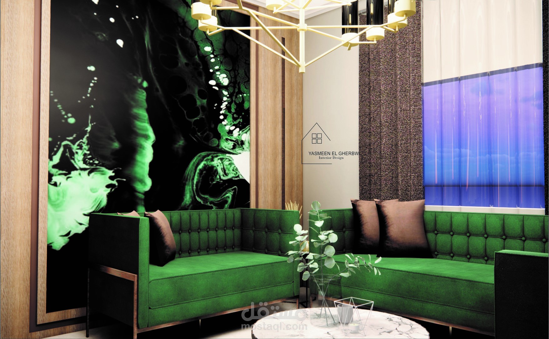 Modern apartment design/تصميم شقة سكنية حديث