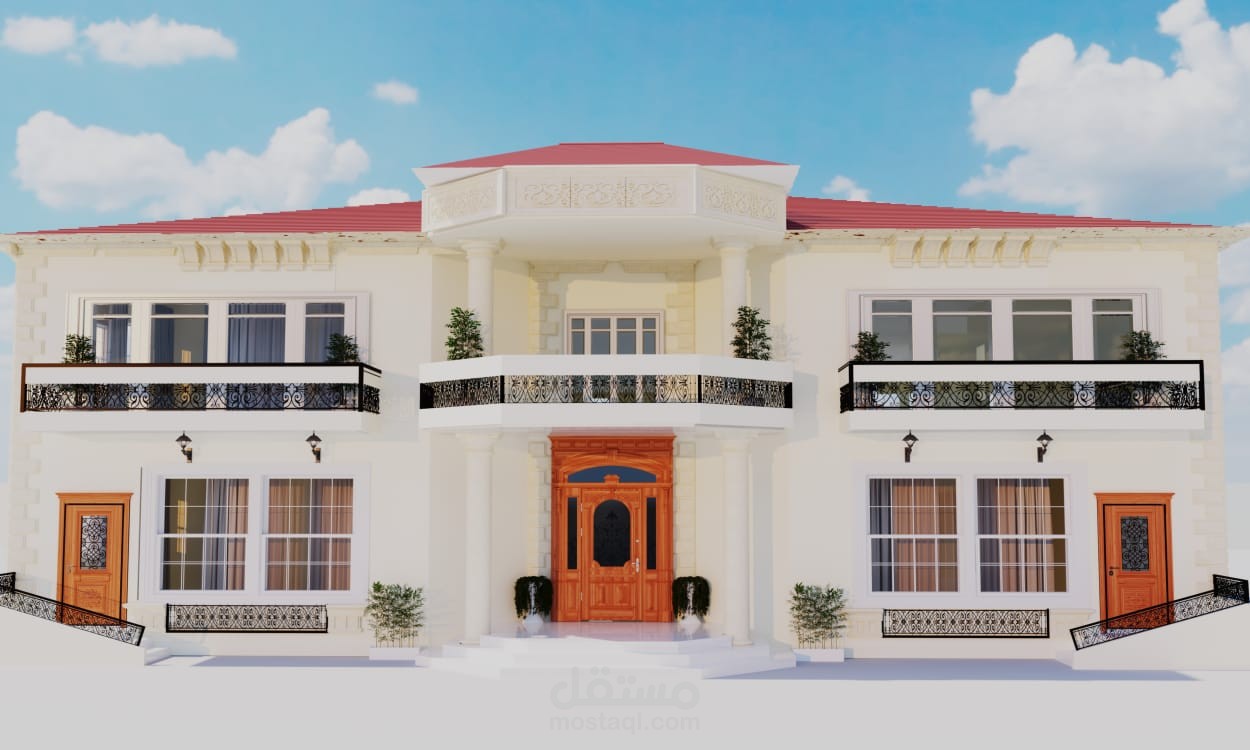 Villa exterior design