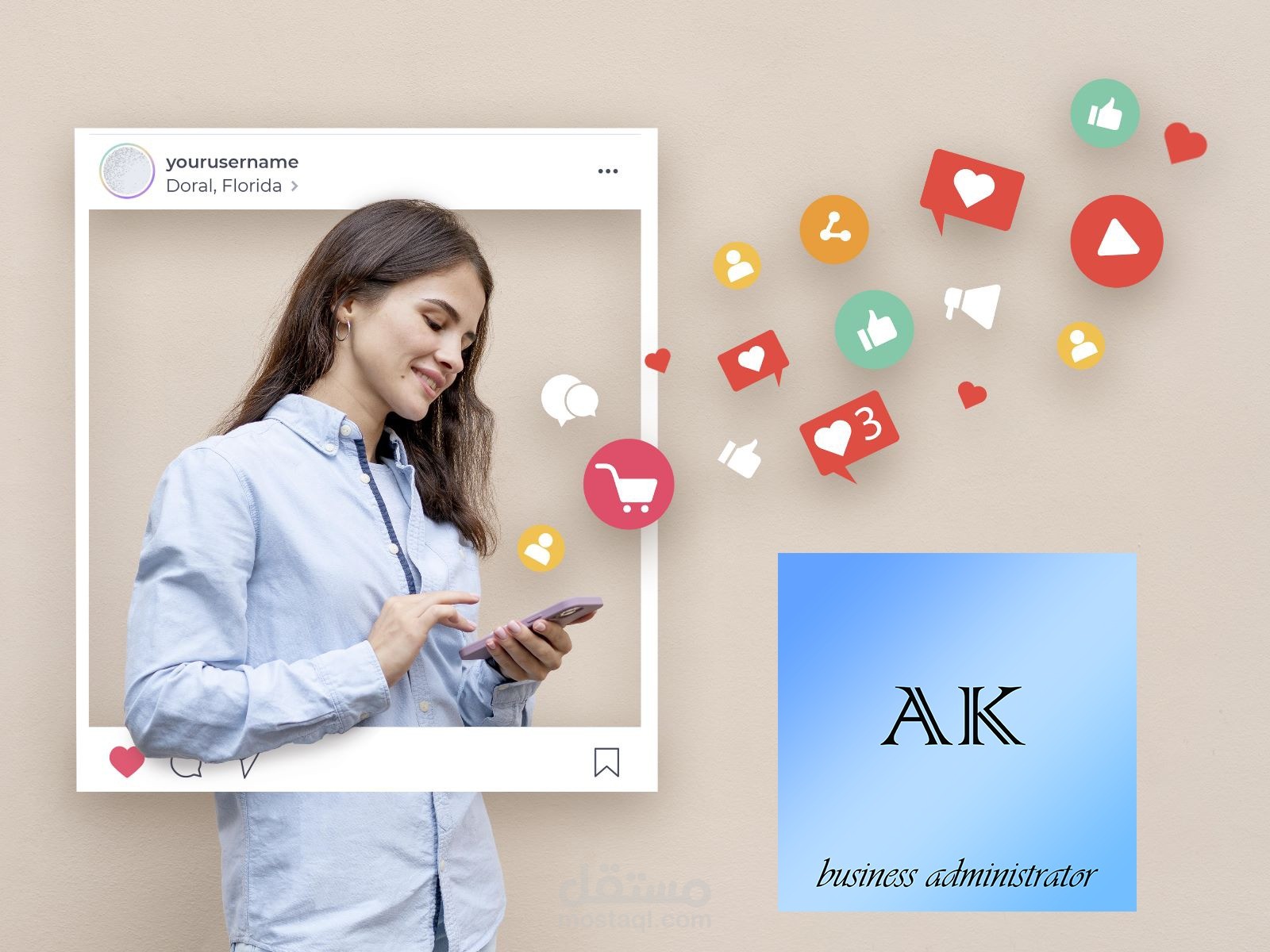 ادارة صفحات سوشال ميديا Facebook - Instagram