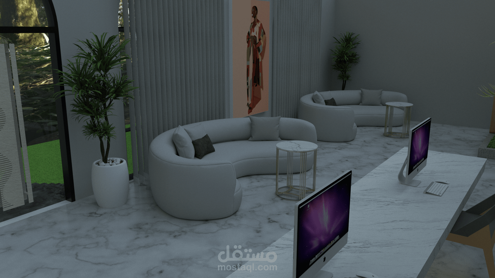 تصميم ريسيبشن استقبال
