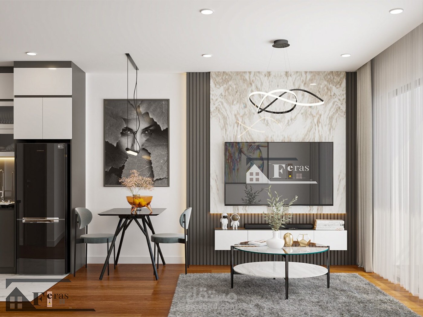 تصميم شقة سكنية