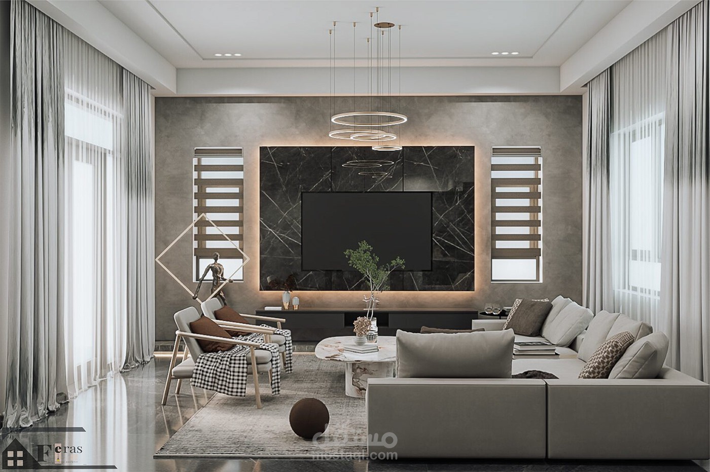 تصميم شقة سكنية