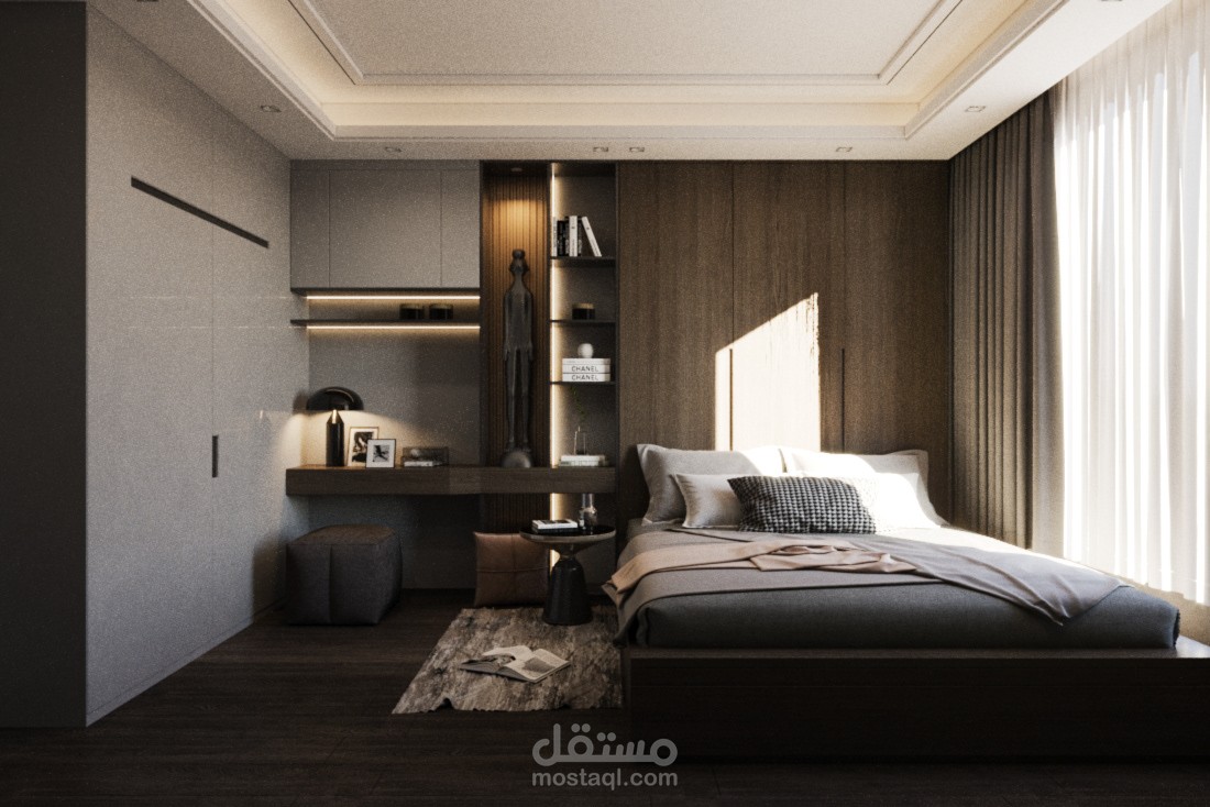 تصميم غرفة نوم master bed room