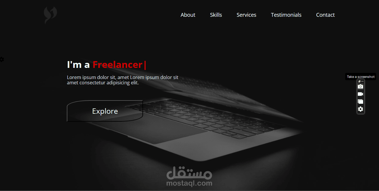 إنشاء بورتفوليو