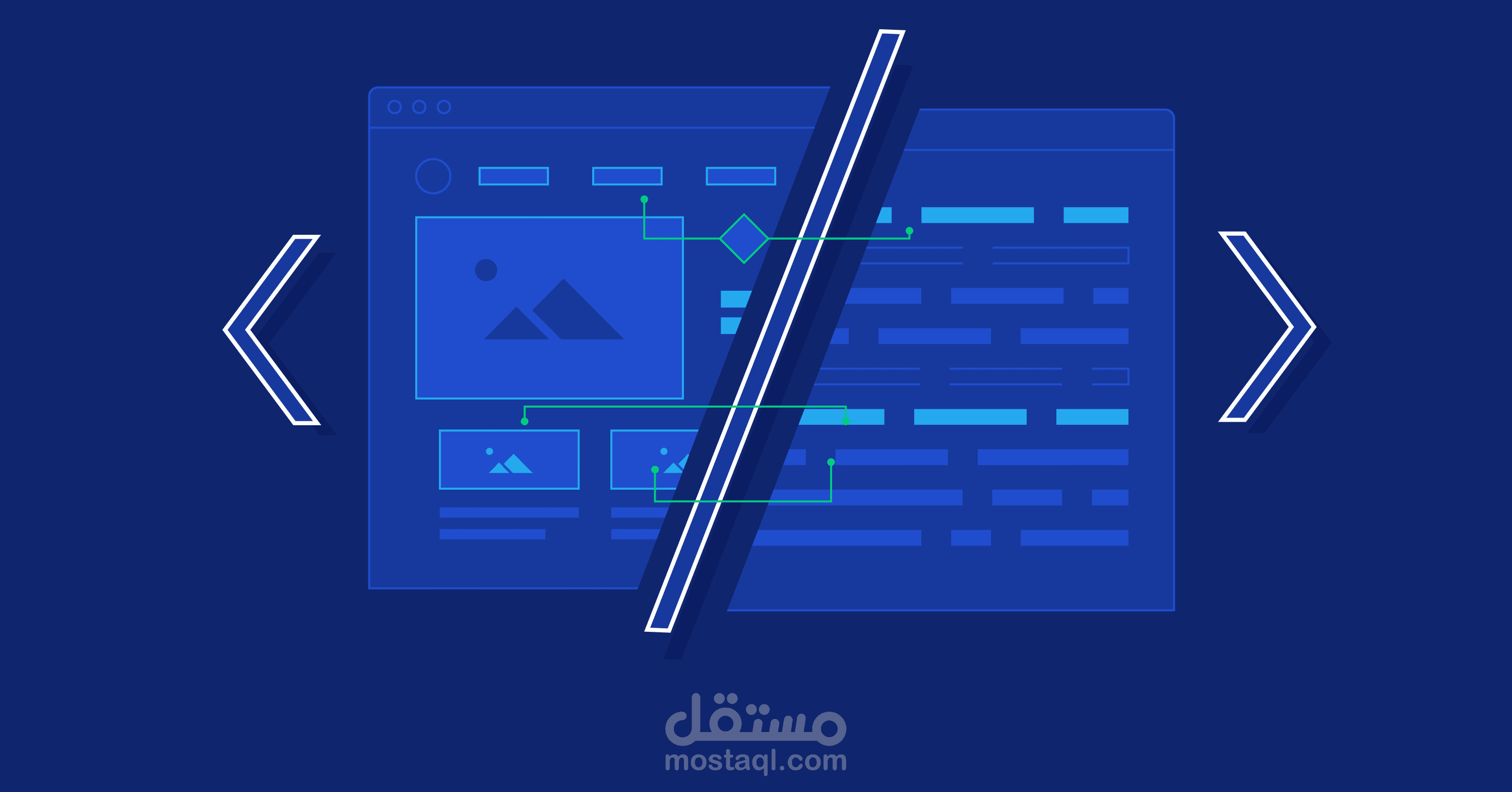 تصميم موقع ويب فرونت اند front end باستخدام CSS3 , HTML5 بلمسات عصرية ومختلفة