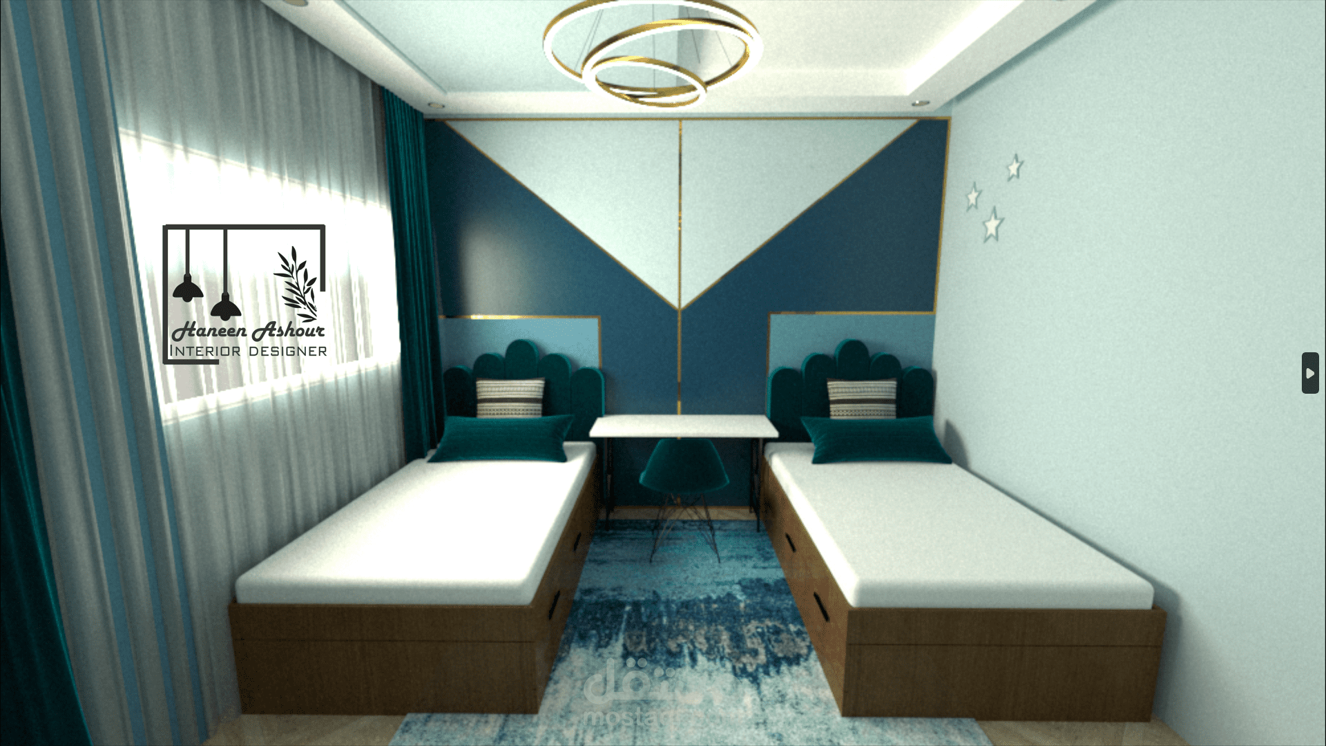 تصميم داخلي لغرفة نوم أولاد  - interior design for boys bedroom