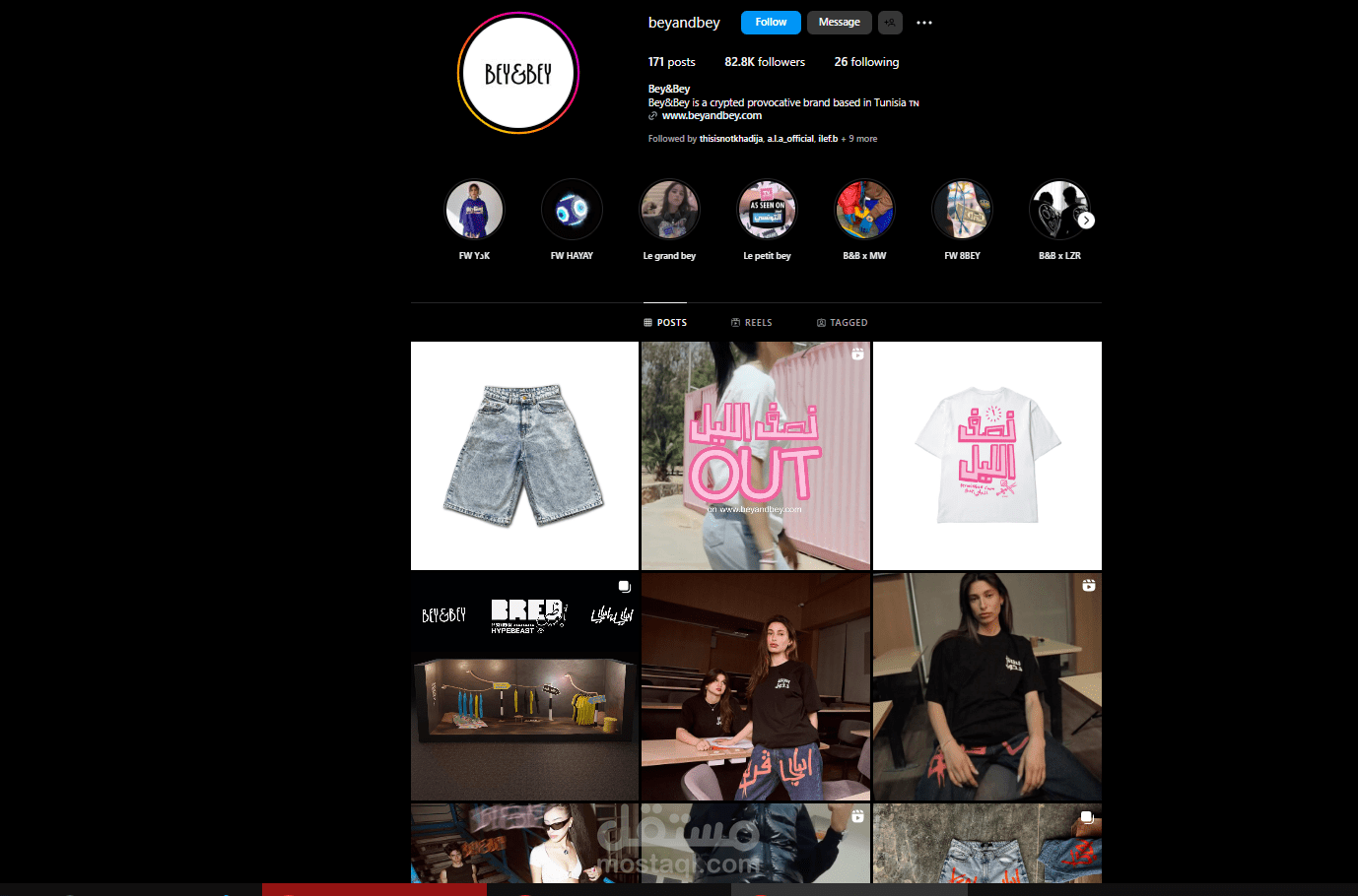 worked as a media manager for a tunisian clothes brand