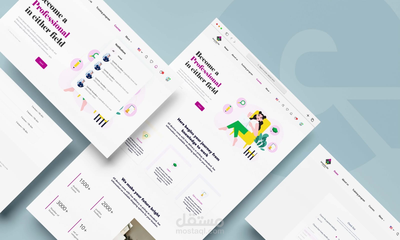 إنشاء صفحة هبوط (Landing Page)