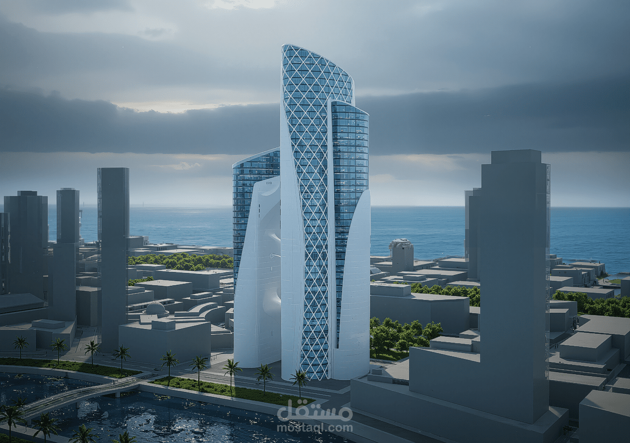 كتلة ابراج ثلاثيّة بنمط عصري