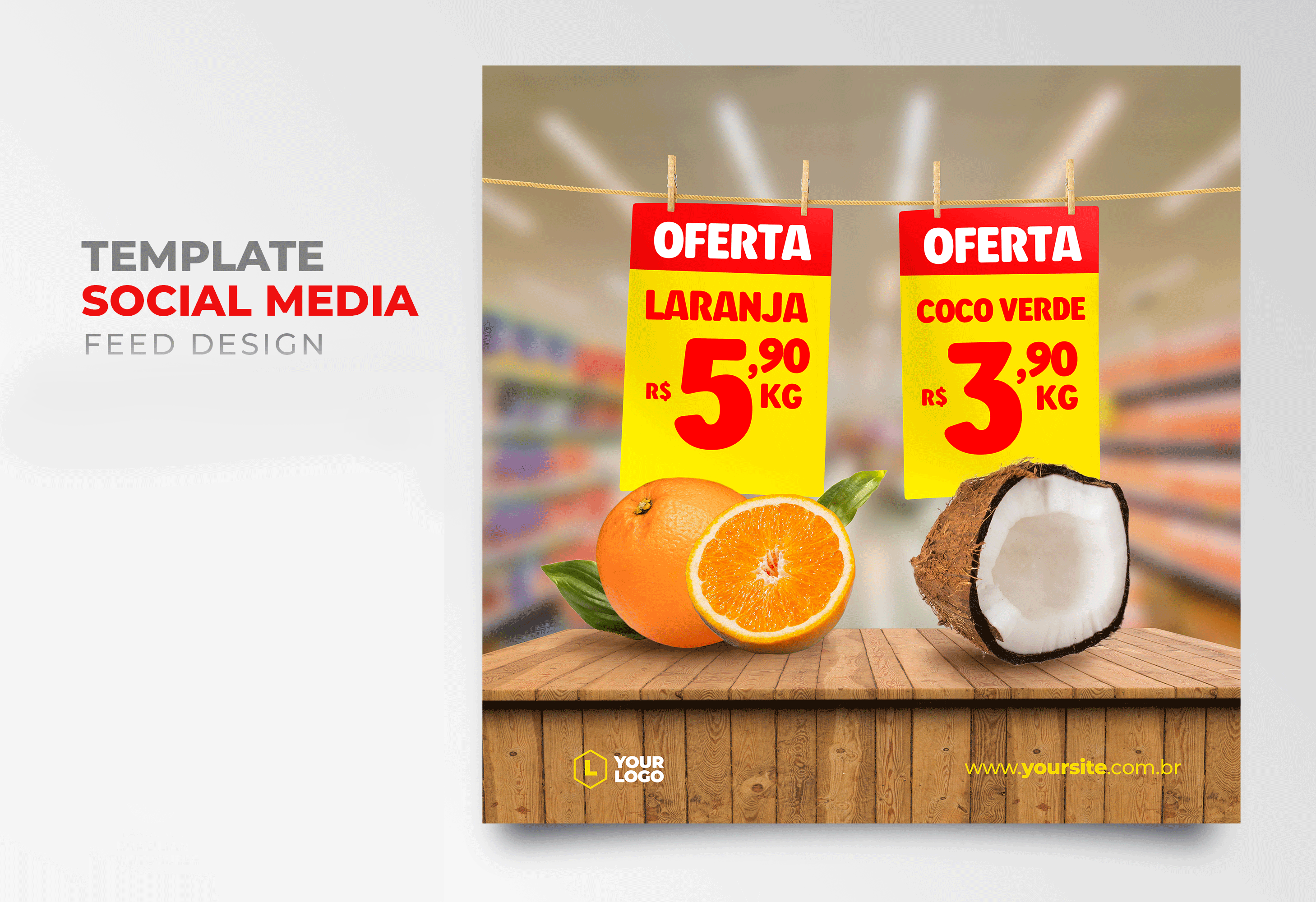 تصميمات سوشال ميديا لسوبر ماركت