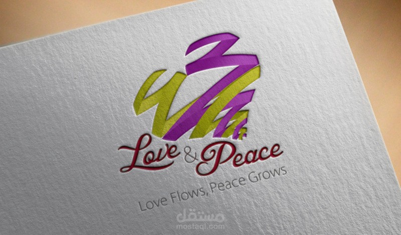 لوجو / شعار حمعية اسمها الحب والسلام Love and Piece