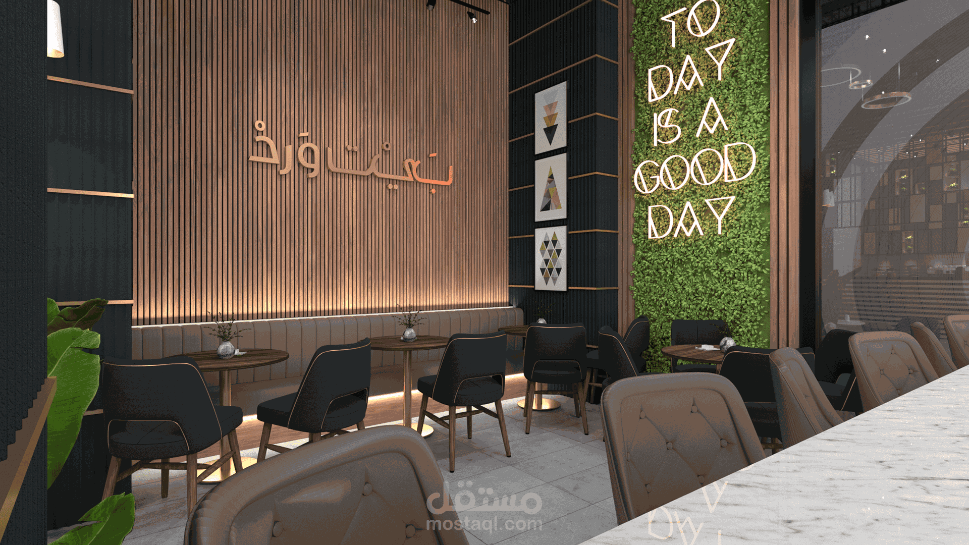 تصميم فرع بيت ورد بالقاهرة