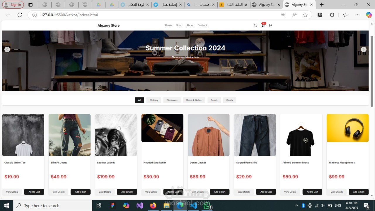 E-Commerce Project With Html,css,js