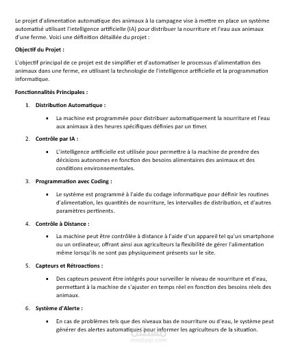 UN PROJET SUR LE IA DANS NOTRE VIE QUOTIDIENNE