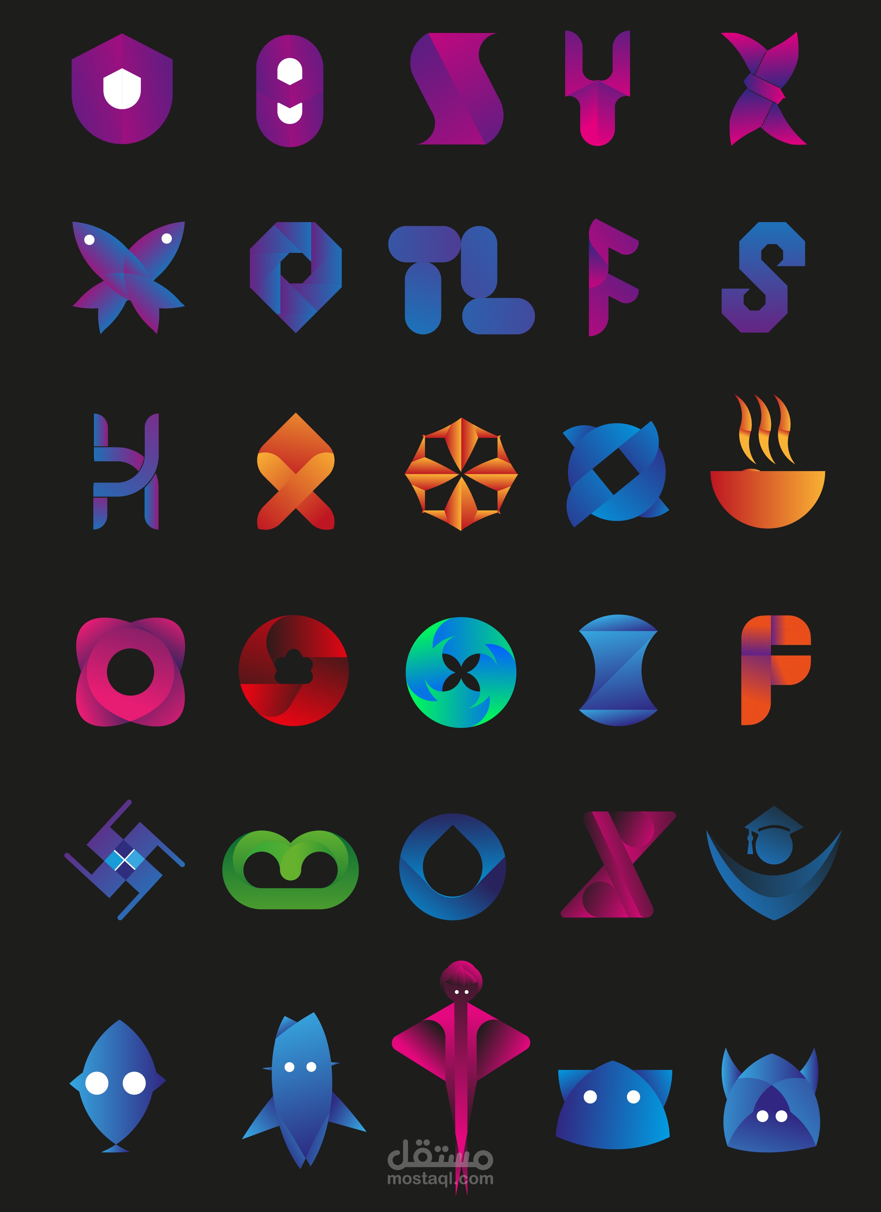 بعض اللوجوهات التي قمت بتصميمها 2023