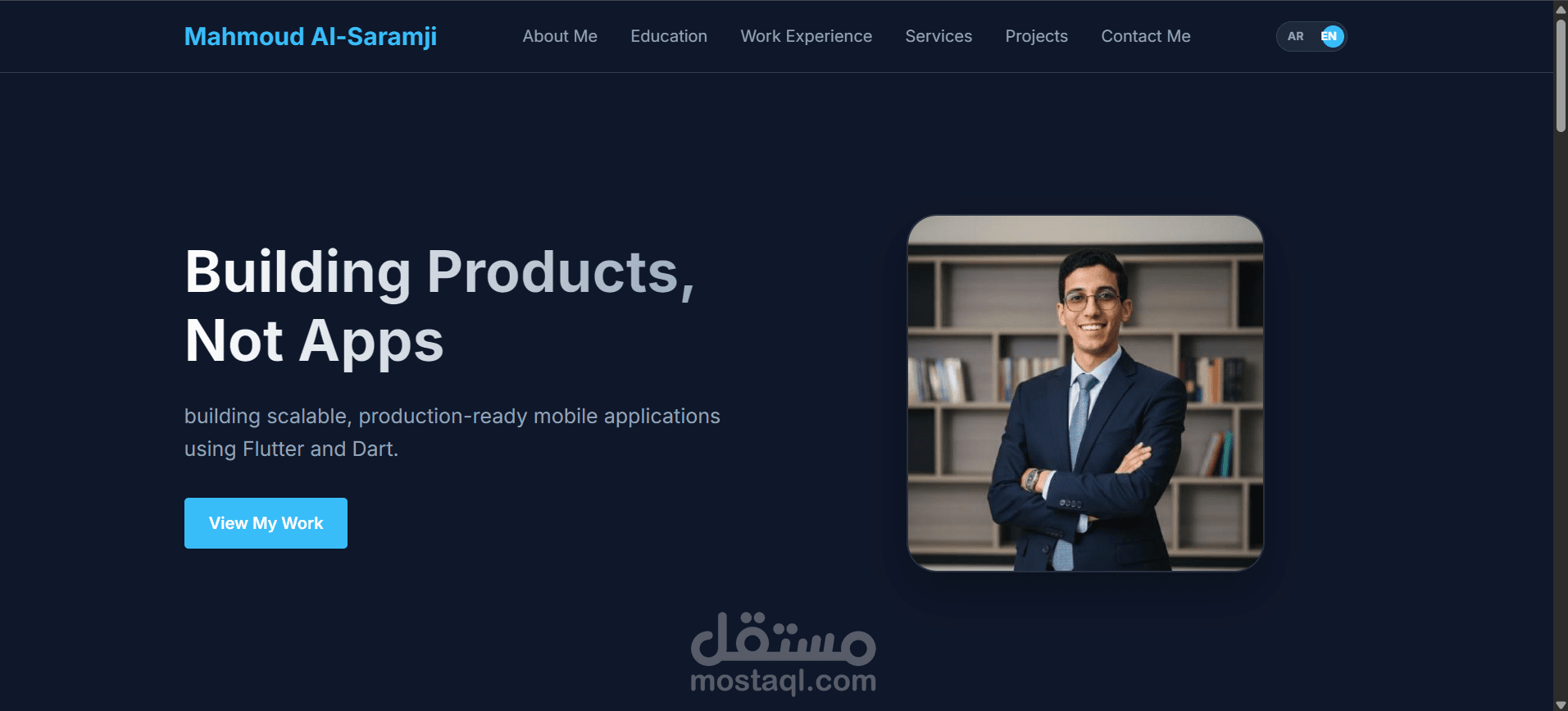 موقع الكتروني شخصي