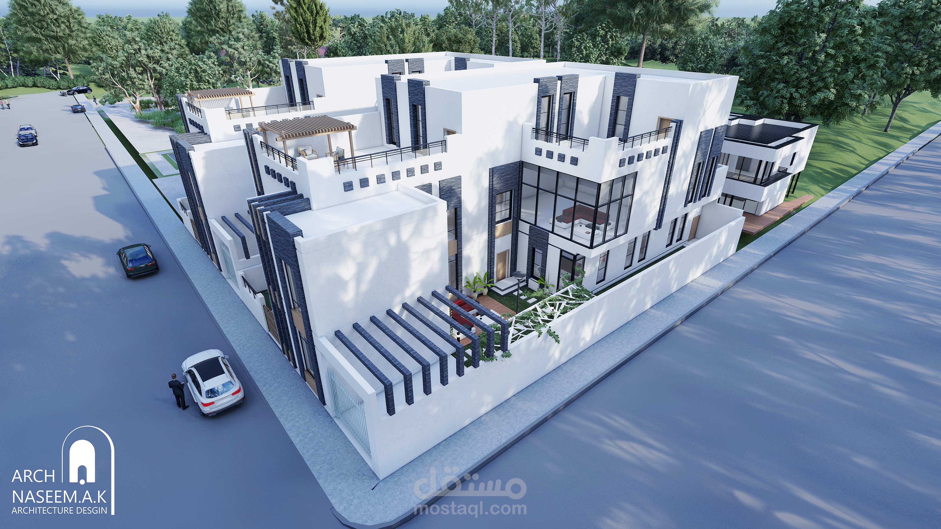 #تصميم فلة سكنية مودرن _ للمملكة العربية السعودية