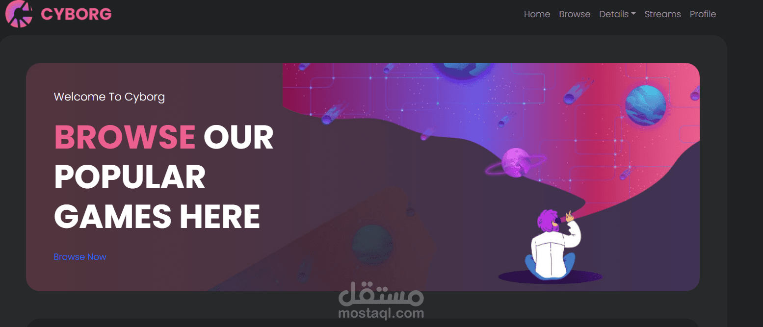 موقع العاب متجاوب reactjs && bootstrap