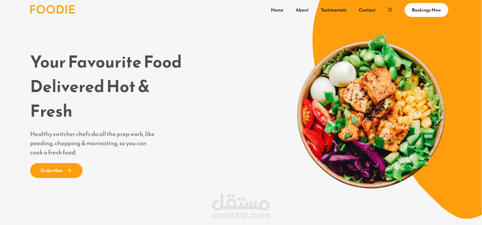 موقع واب متجاوب reactjs && bootstrap