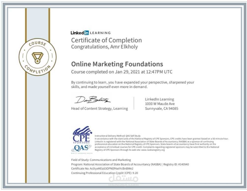 online marketing foundations