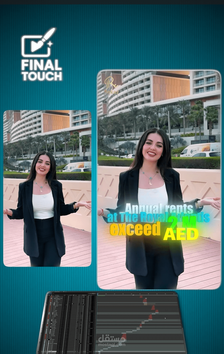 مونتاج احترافي عقارات محتوي اجنبي  بالامارات