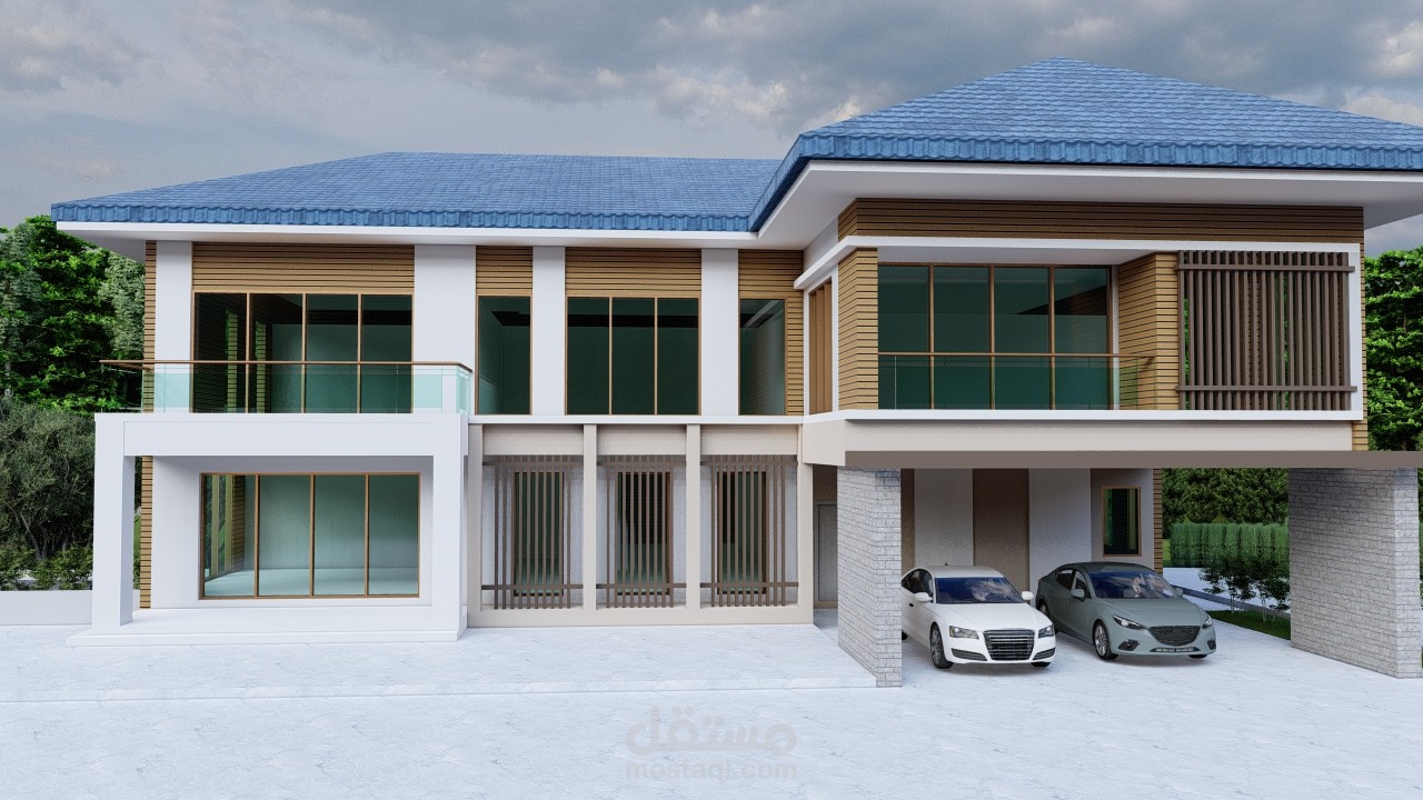 تصميم فيلا في الكويت