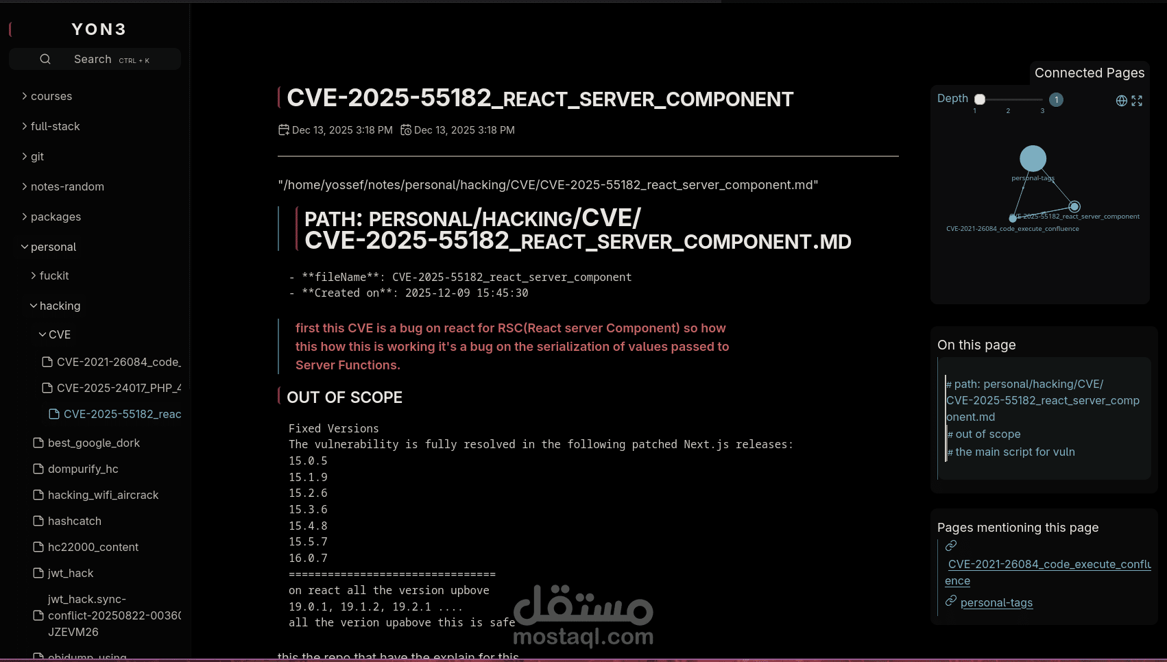 blog  & notes system