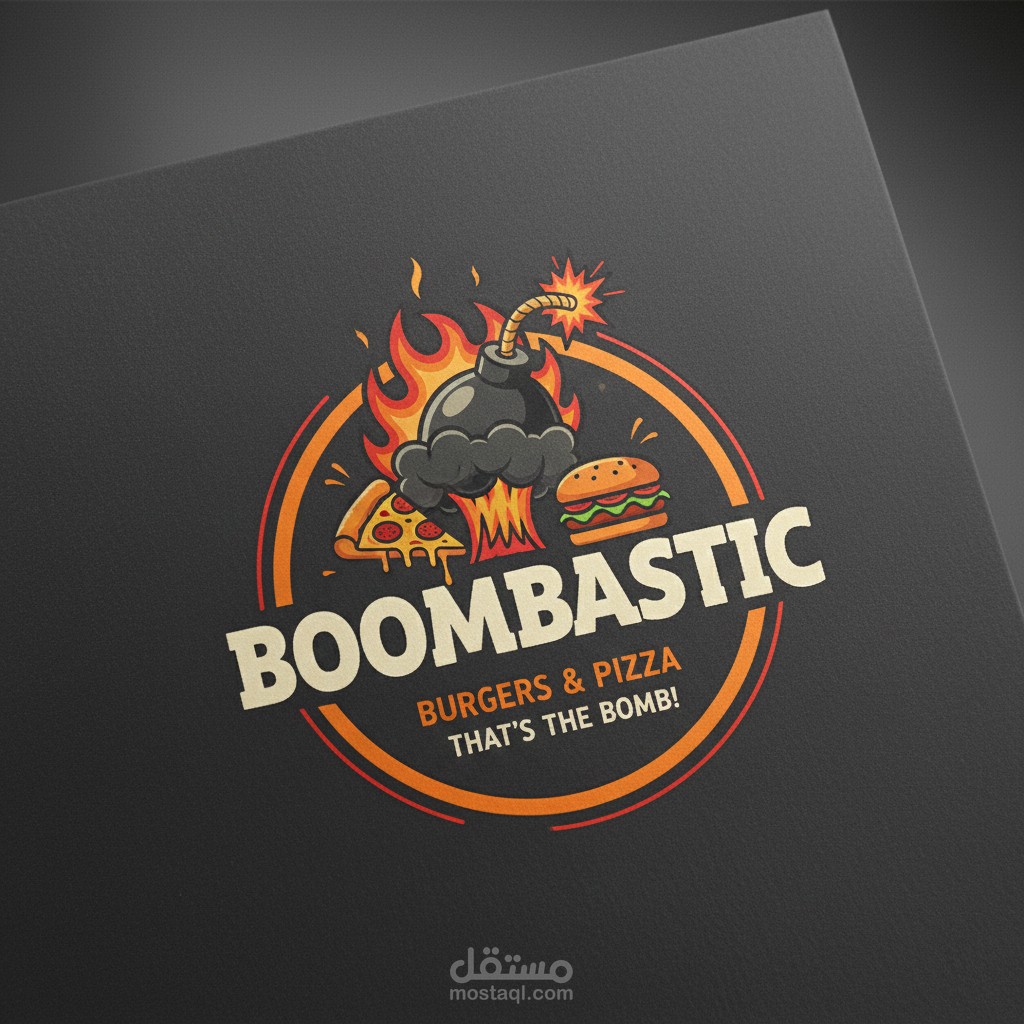 اعلان لمطعم Boombastic