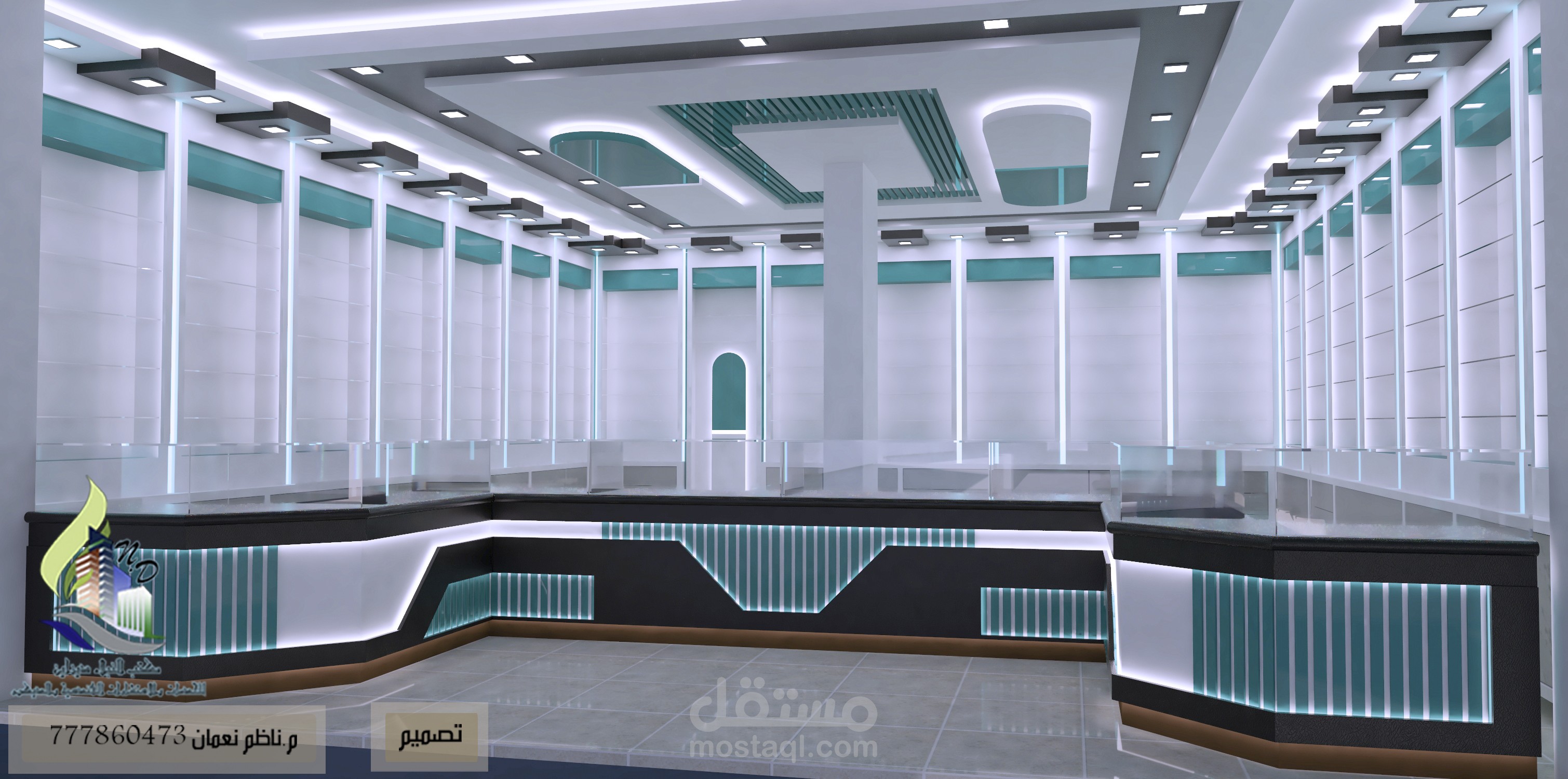 تصميم ديكور صيدلية