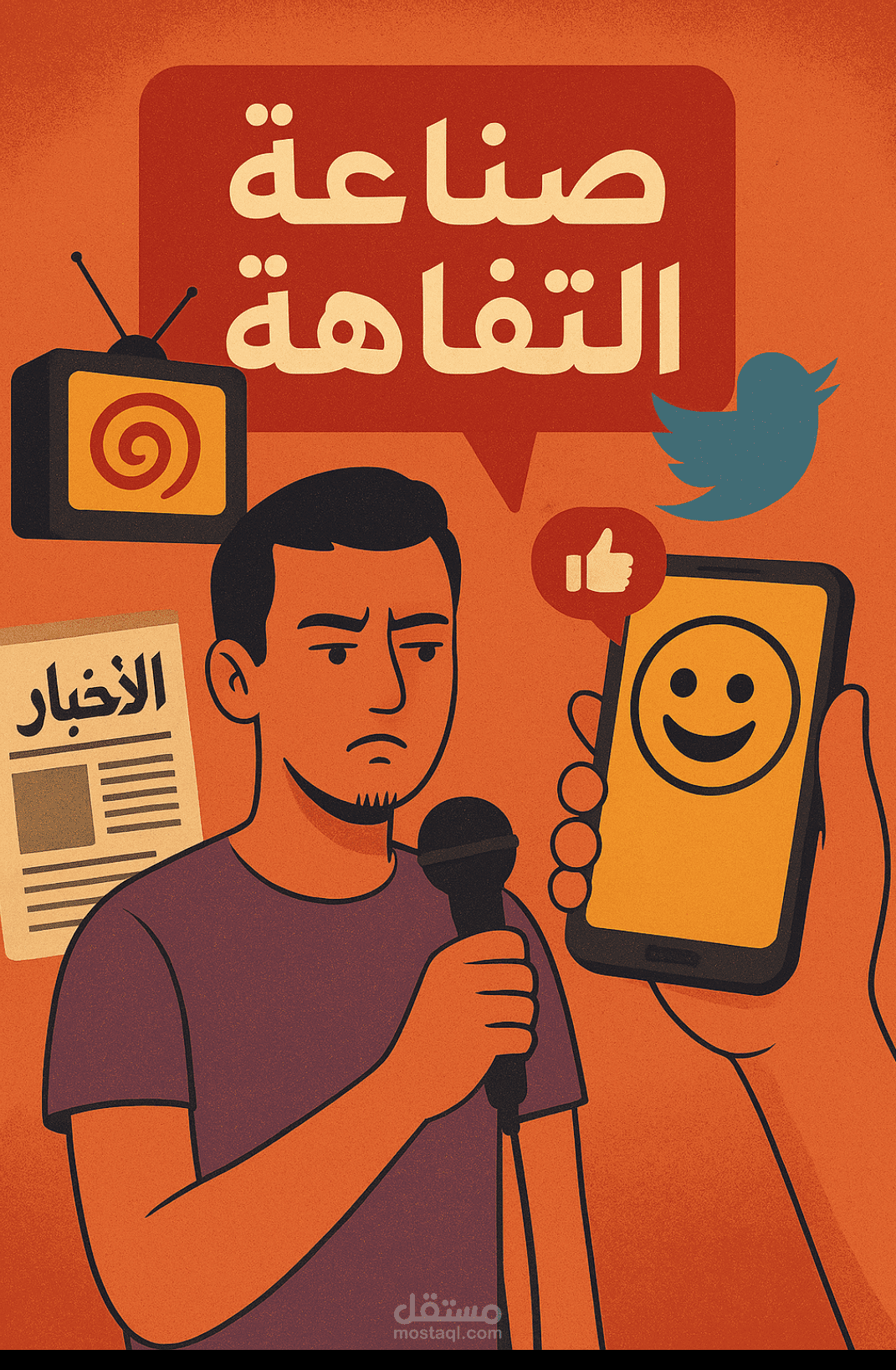 مقال حول تحول دور  منصات التواصل من وسيلة للوعي والفكر الي وسيلة لصناعة التفاهة
