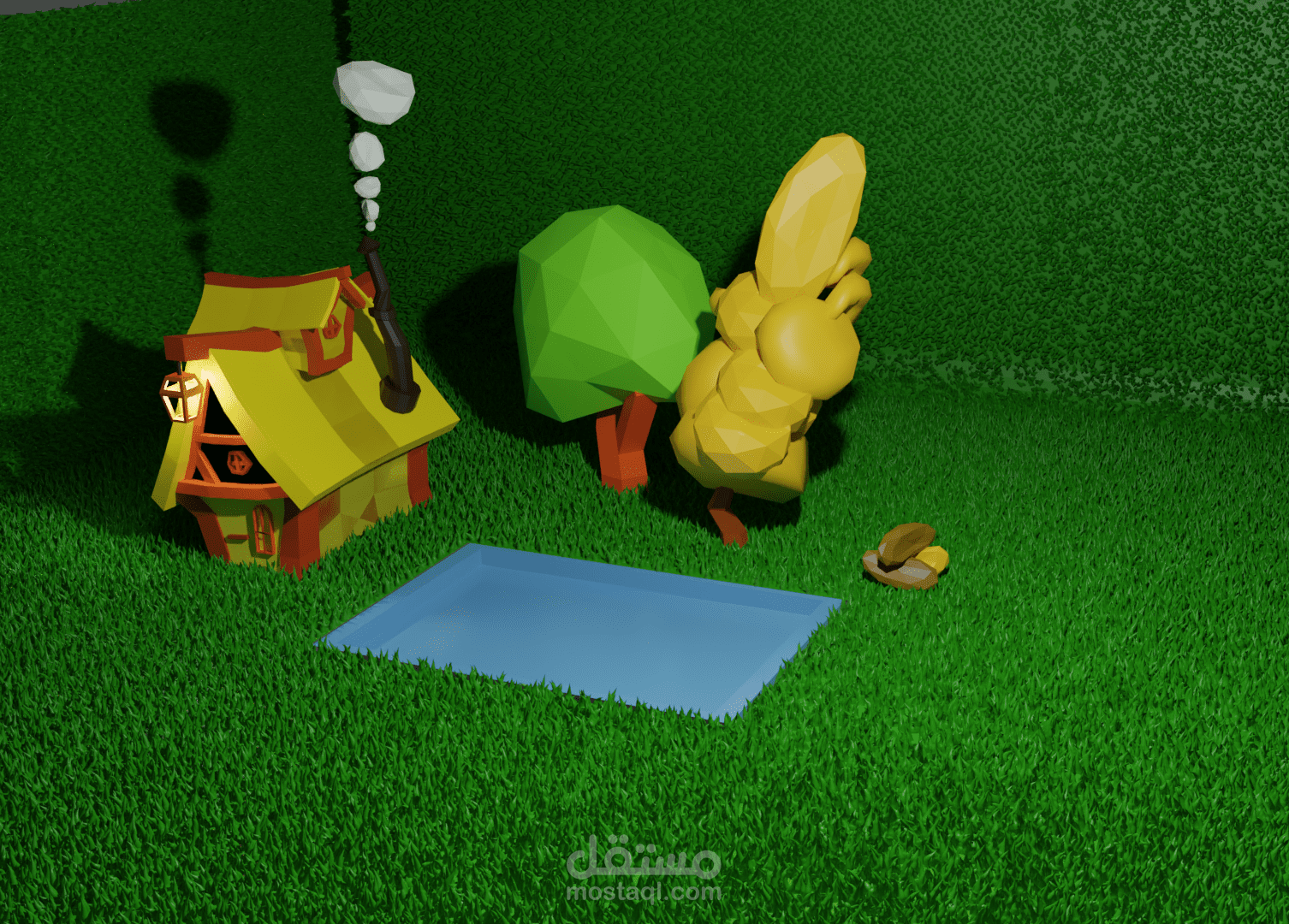 منزل كارتوني