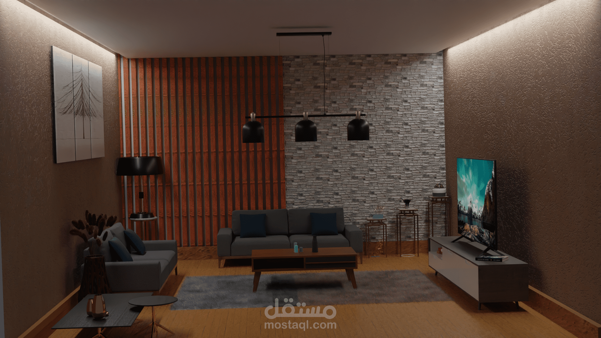 تصميم غرفة معيشة