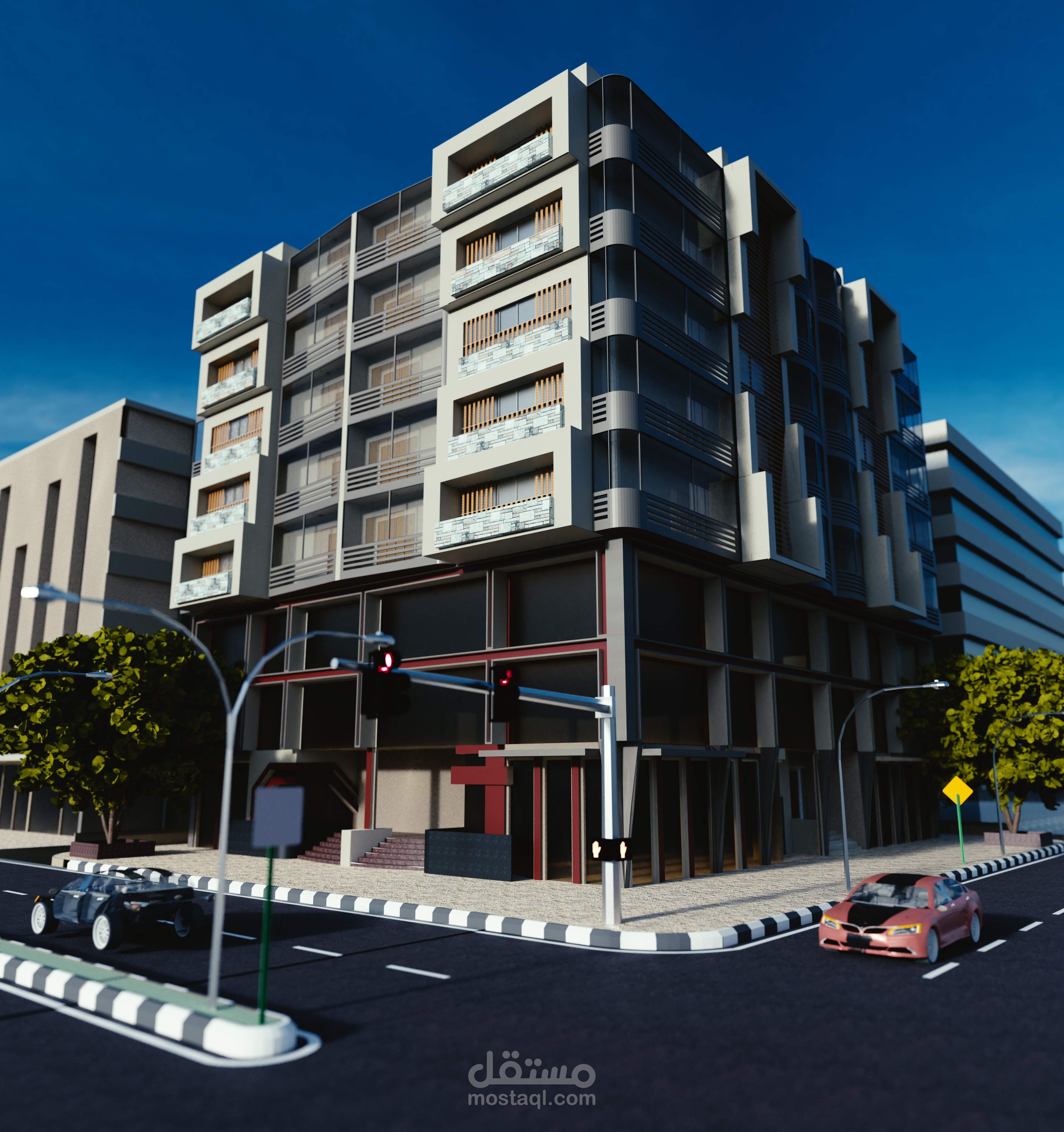 مبنى سكنى - إدارى - تجارى