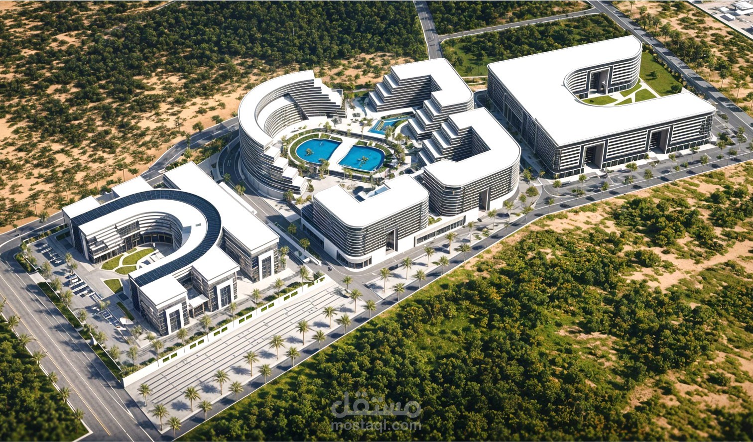 تصميم قطعة أرض لتكون تجارى إدارى سكنى فى مدينة نصر