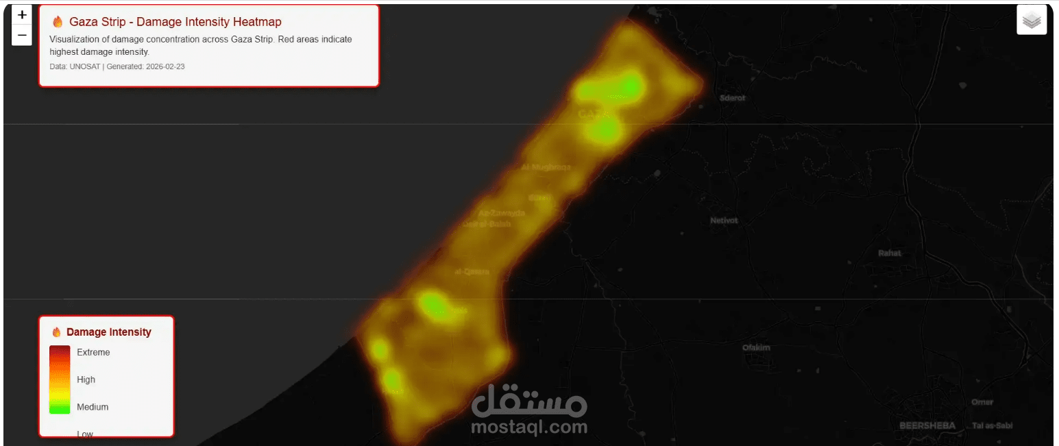 نظام ذكي لدعم قرارات إعادة الإعمار باستخدام الذكاء الاصطناعي وGIS