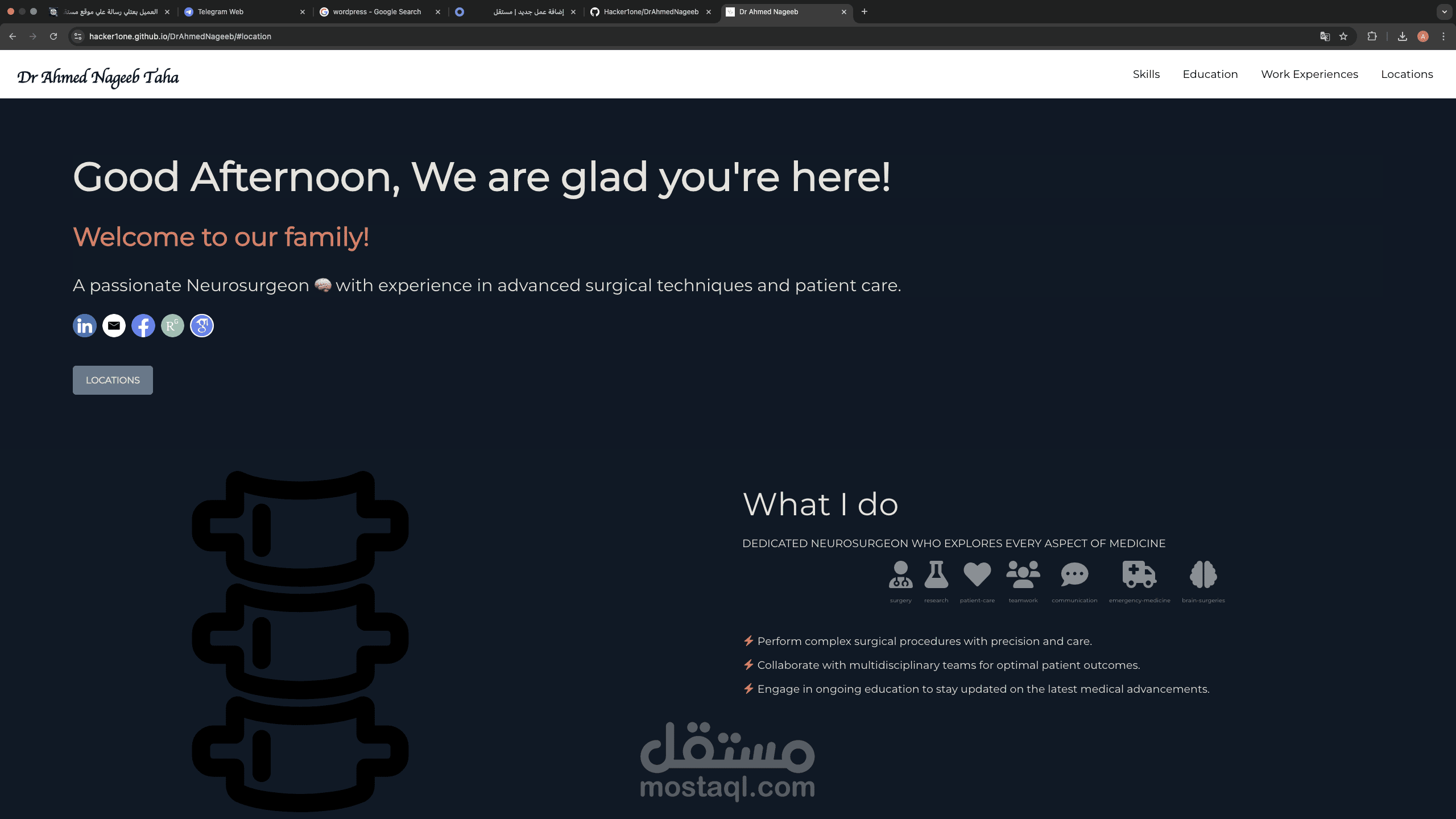 An online resume and portofolio